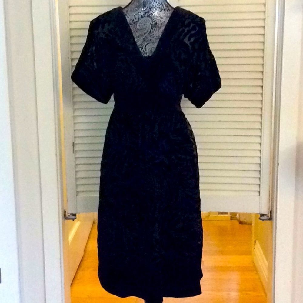 AGB Kimono dress velvet, tie back and lining 8